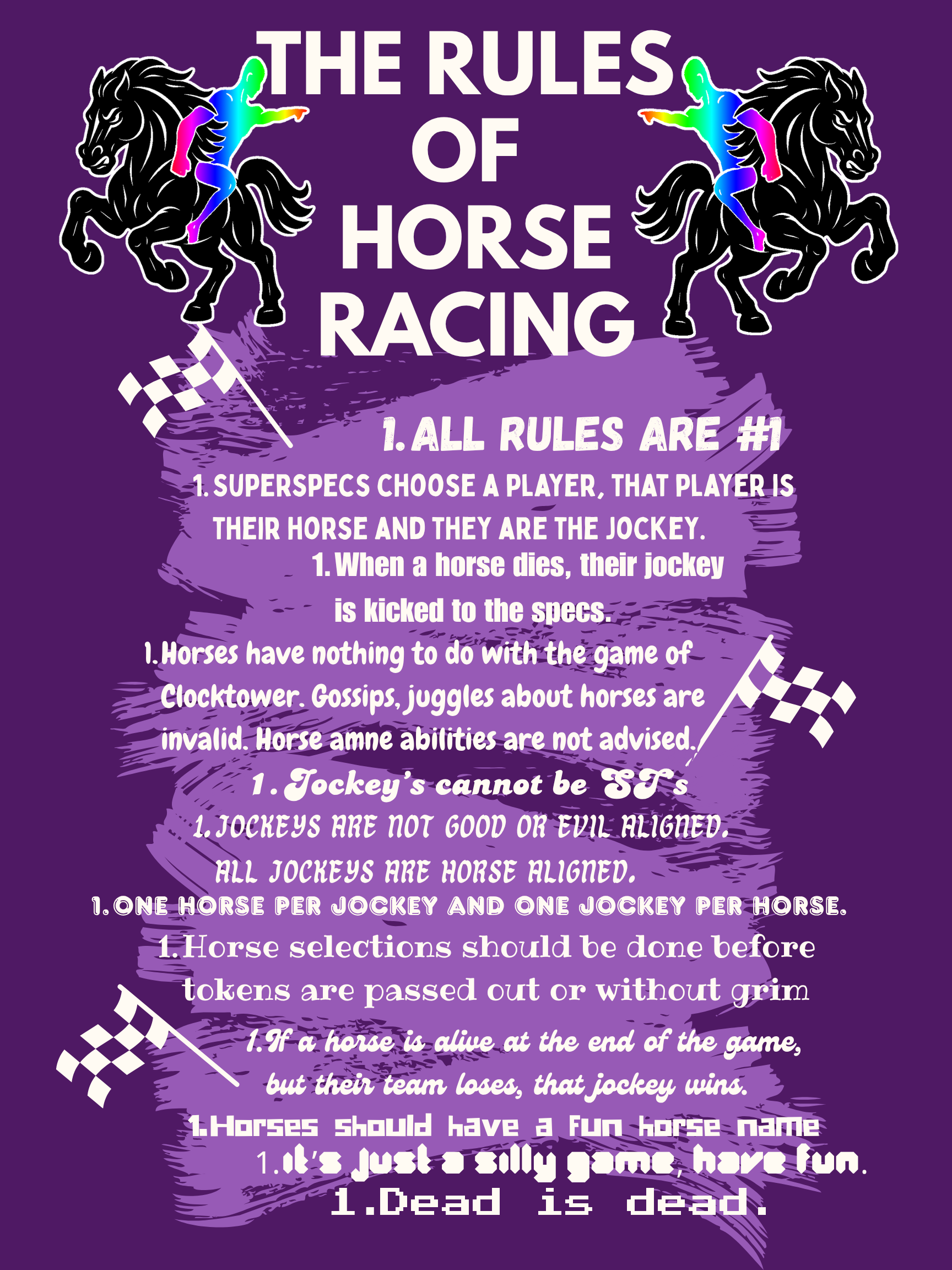 The Rules of Horse Racing